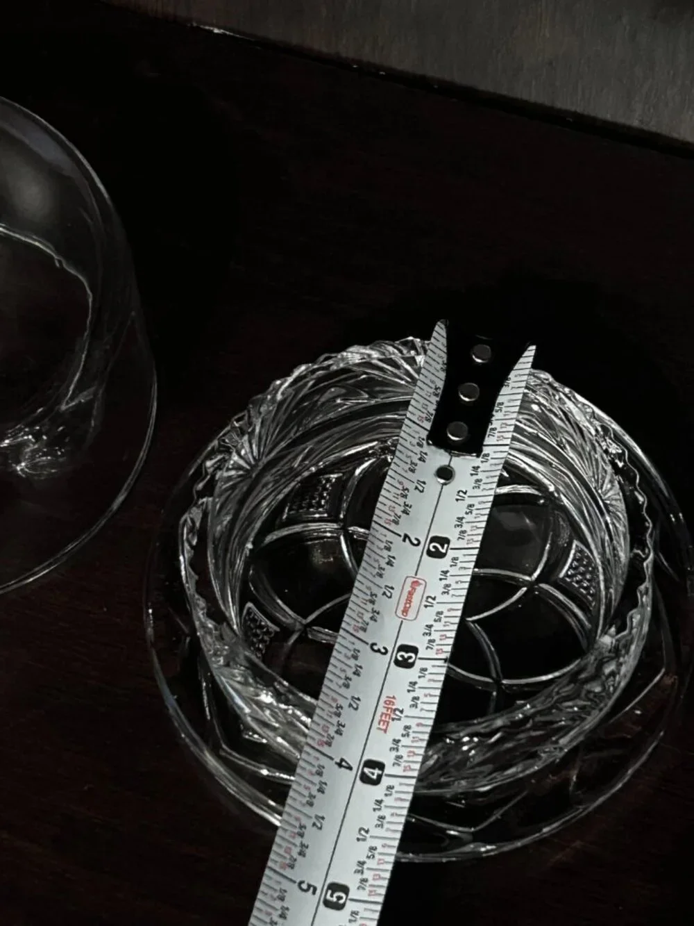 The Elegant Cut-Glass Mini Dome/Butter Dish